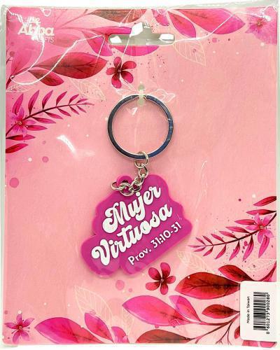 Rubber Keychain - Virtuous Woman