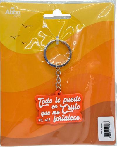 Rubber Keychain - I Can Do All Things Through Christ