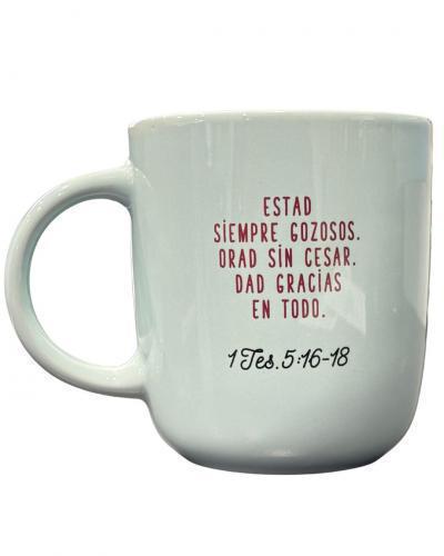 Taza de 14 onzas Colección Compartela; Siempre Orando
