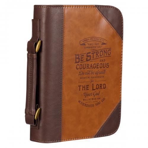 "Do Not Be Afraid" Bible Cover, Medium Size, Brown