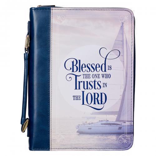 Forro "Blessed" Color Navy, Tamaño Mediano