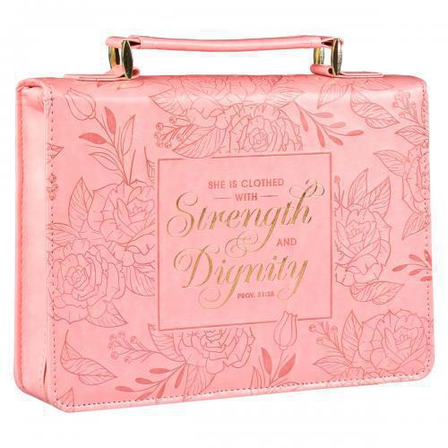 Forro para biblia, Strenght And Dignity, Tamaño Mediano
