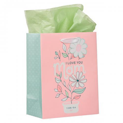 Medium Gift Bag; I Love U Mom