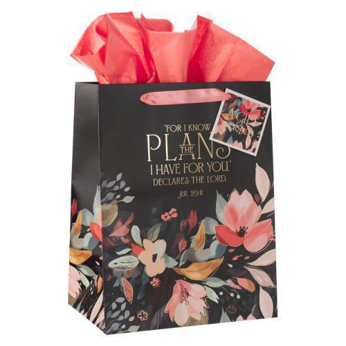 Bolsa Para Regalo Tamaño Grande - Hope and a Future Midnight