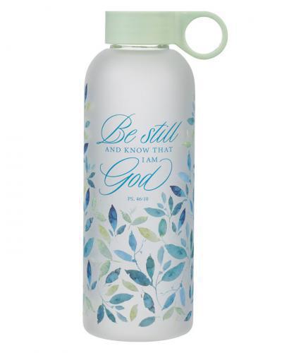 Botella de Vidrio 19 oz; Be Still, Psalm 46:10