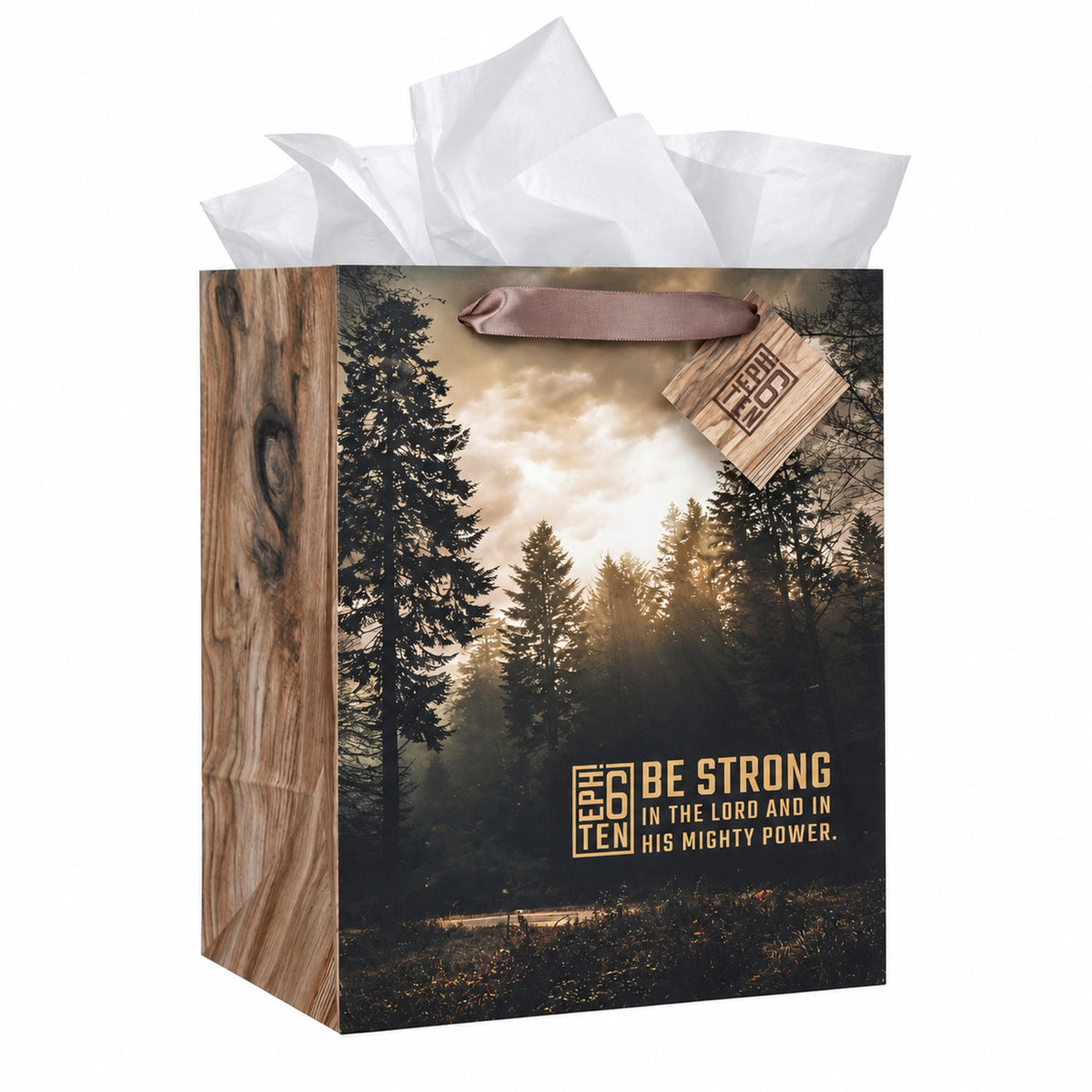 Bolsa para Regalo, Tamaño Grande - Be Strong in the Lord