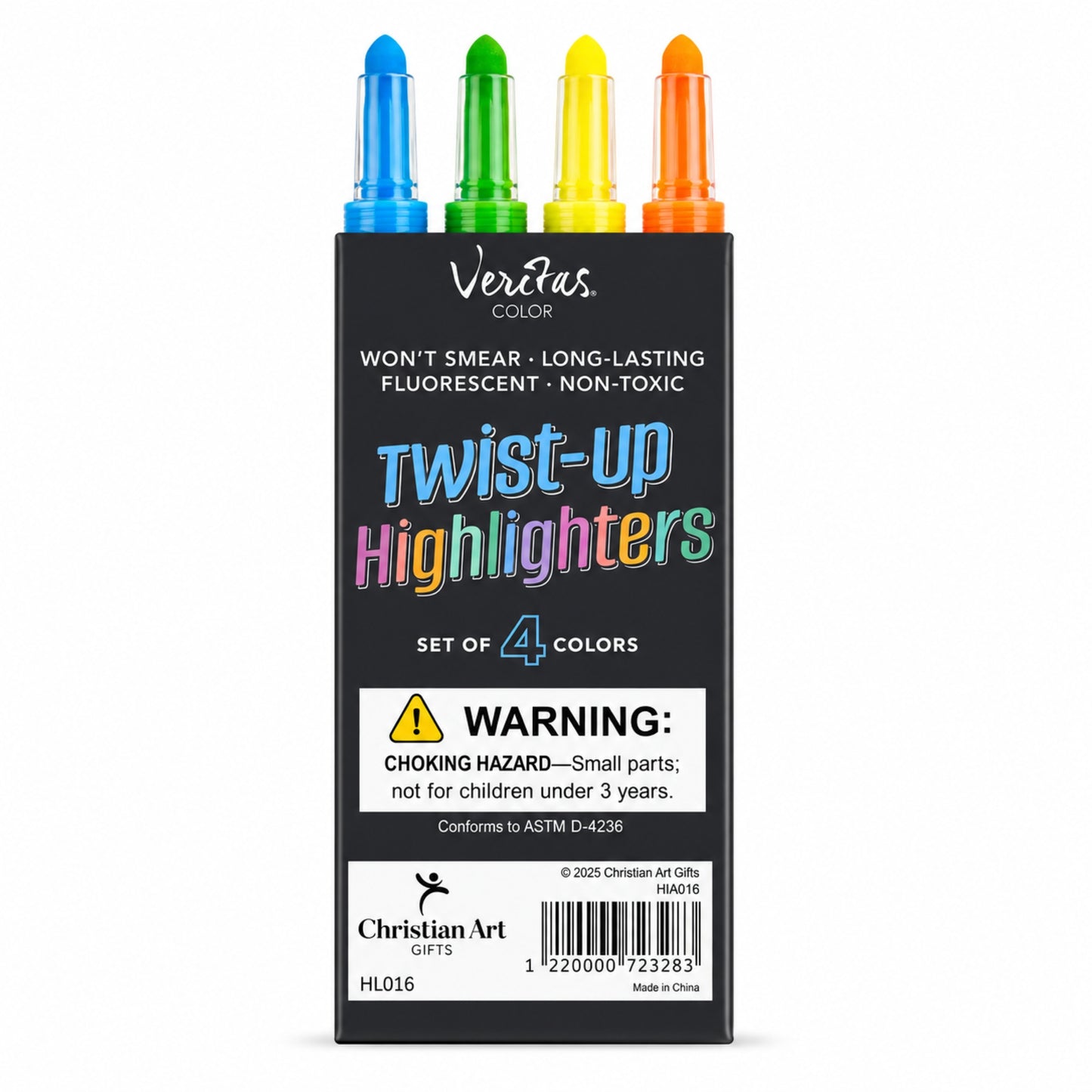 Veritas Twist-Up Highlighters Set 4 piezas