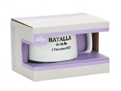 Taza de 20 oz, Colección Hosanna - “Pelea la buena batalla de la fe”