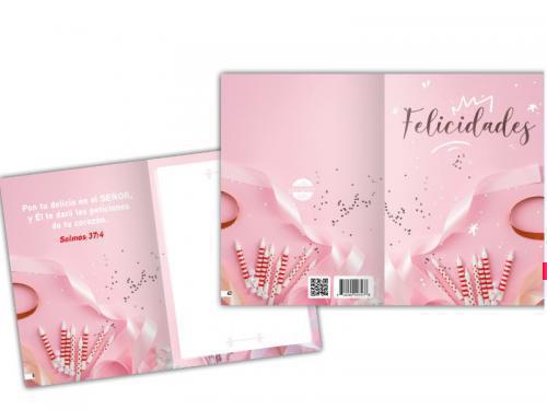 Congratulations Pink Card / Psalm 37:4