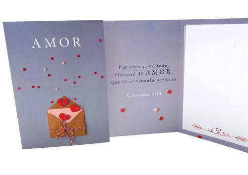 Tarjeta Amor / Colosenses 3:14