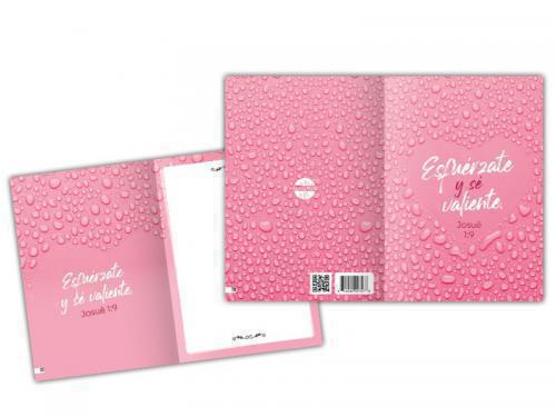 Be Strong and Courageous Pink Card - Joshua 1:9