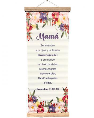 Scroll Proverbs 31:28-29 Mom