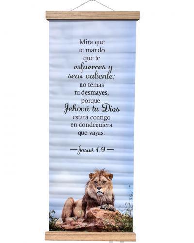 Scroll Joshua 1:9 Lion