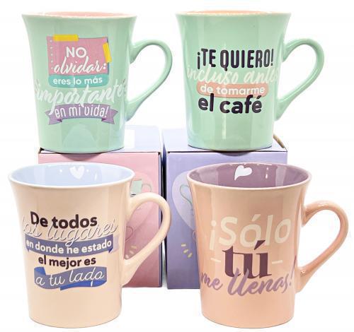 Taza Sentimientos 14 oz, 4 Diseños
