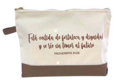 Estuche de algodón con cierre; Esta vestida de forlateza