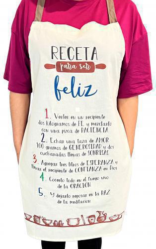 Apron; Recipe for Happiness