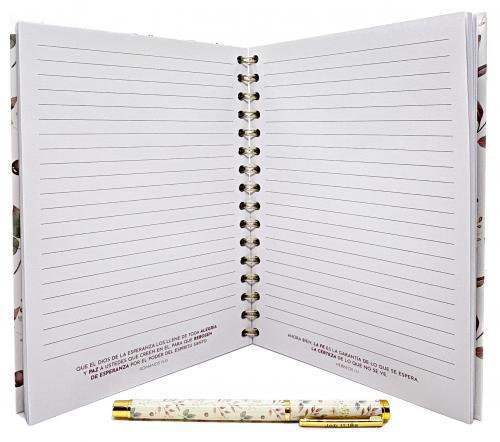 Paquete de Libreta con Boligrafo, Hay Esperanza, Job 11:18