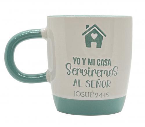 Ceramic Mug, elemental collection - Me and My House, Joshua 24:15