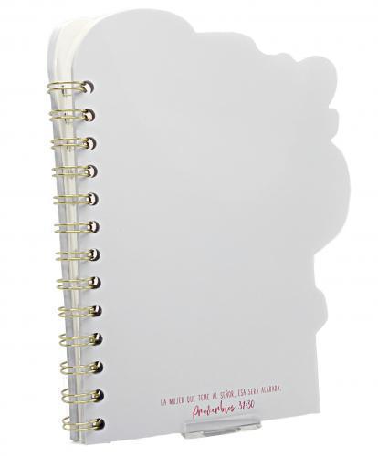 Libreta Troquelada con Anillas - La mujer que teme al Señor Proverbios 31:30