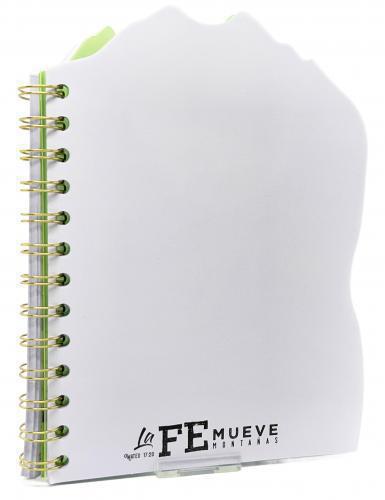 Libreta Troquelada con Anillas - La fe mueve montañas, Mateo 17:20