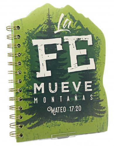 Die-cut Ring Notebook - Faith can move mountains, Matthew 17:20