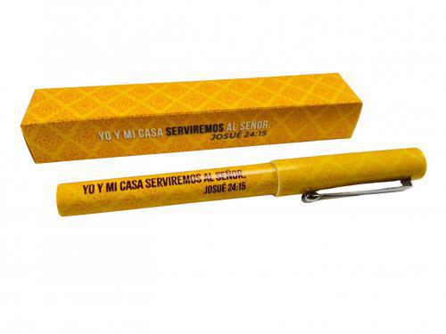 Boligrafo pequeño - Yo Y Mi Casa Serviremos Al Señor