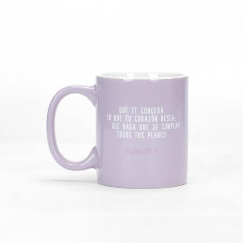 Coleccion Comparte - Taza Felicidades, Salmo 20:4