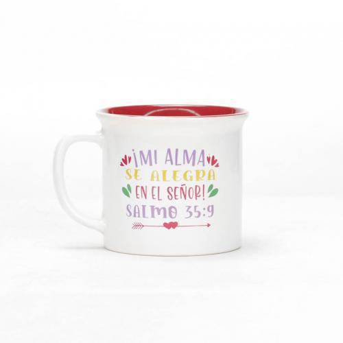 Taza 13 onzas, Coleccion Delicia - Mi Alma Se Alegra