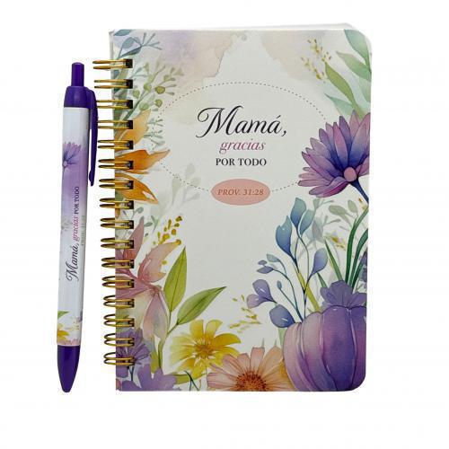 Pack Libreta y Bolígrafo “Mamá, Gracias por Todo” Proverbios 31:28