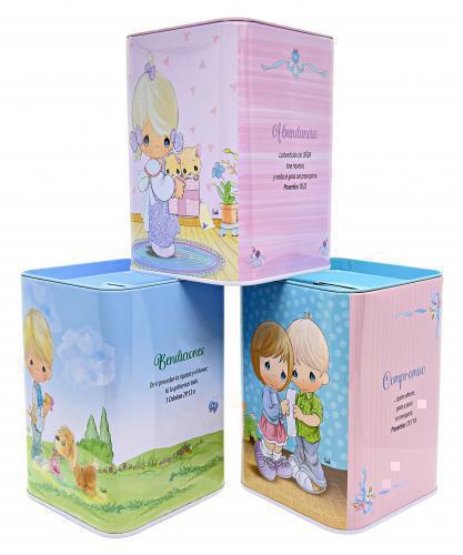 Alcancia Precious Moments con Versiculo Biblico 3 Diseños
