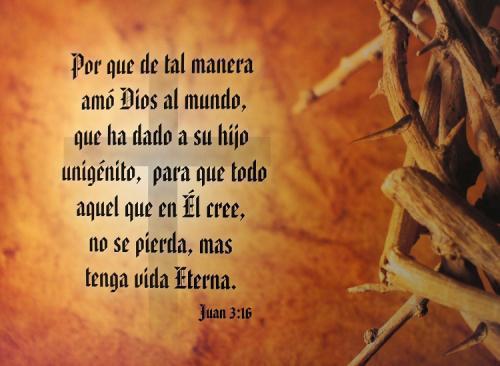 Poster Porque De Tal Manera - Juan 3:16