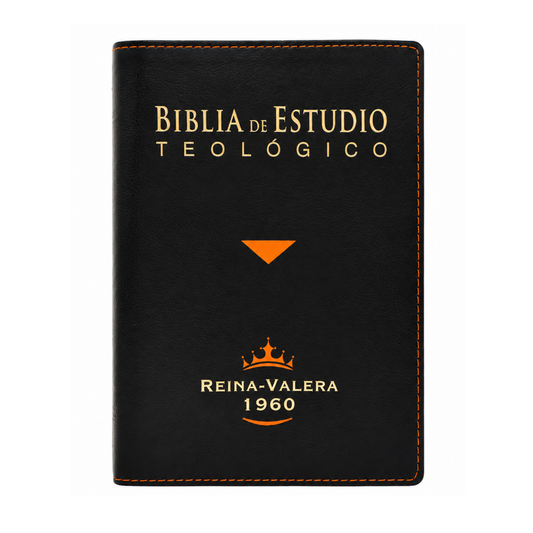 Biblia de Estudio Teologico: Reina-Valera 1960, Piel Fabricada, Color Negro con