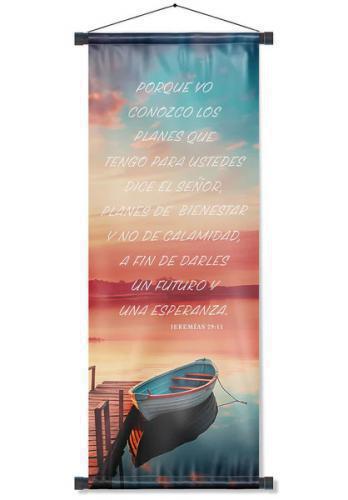 Pergamino Banner: Jeremias 29:11 B Barca
