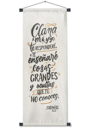 Pergamino Banner: Jeremias 33:3