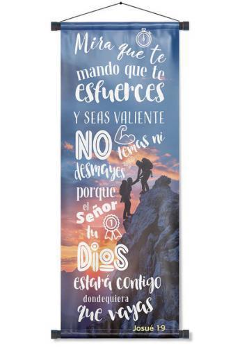 Pergamino Banner: Josue 1:9 A Escalando