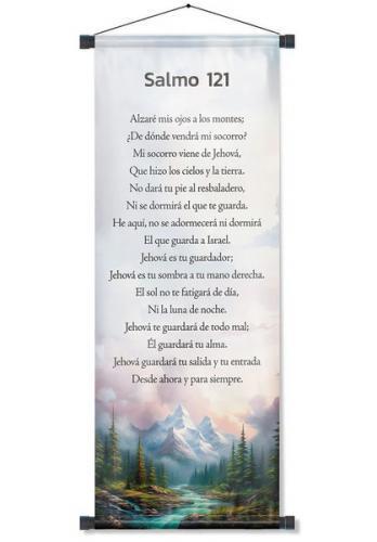 Pergamino Banner: Salmo 121 Rio Montana