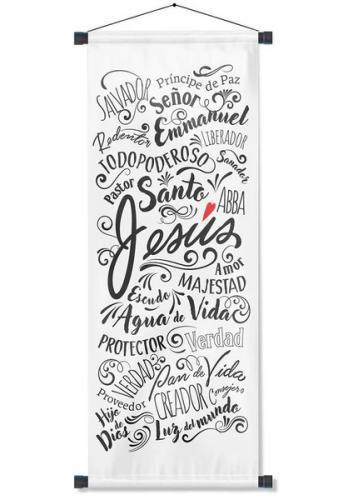 Pergamino Banner: Nombres De Jesus