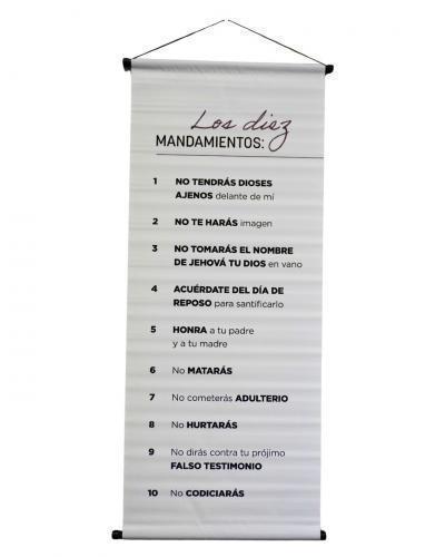 Pergamino Banner: 10 Mandamientos ( A )