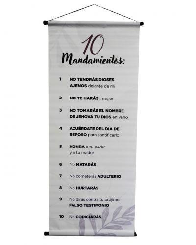 Pergamino Banner: 10 Mandamientos ( B )