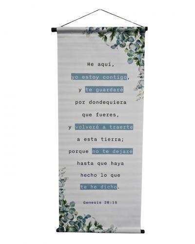 Pergamino Banner: Genesis 28:15 Yo Estoy Contigo