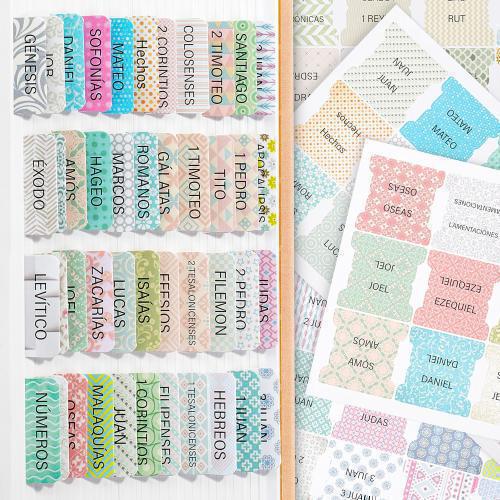 Mosaic Bible Tabs Colorful