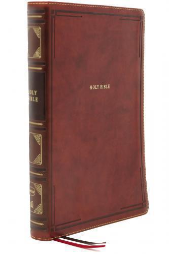 Biblia NKJV (inglés) Tamaño Grande, Sentipiel Color Cafe, Letra Grande, Ultradel