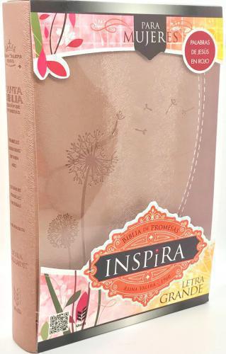 Reina Valera 1960 Bible Promises Large Print Rose Gold Inspired Woman Index