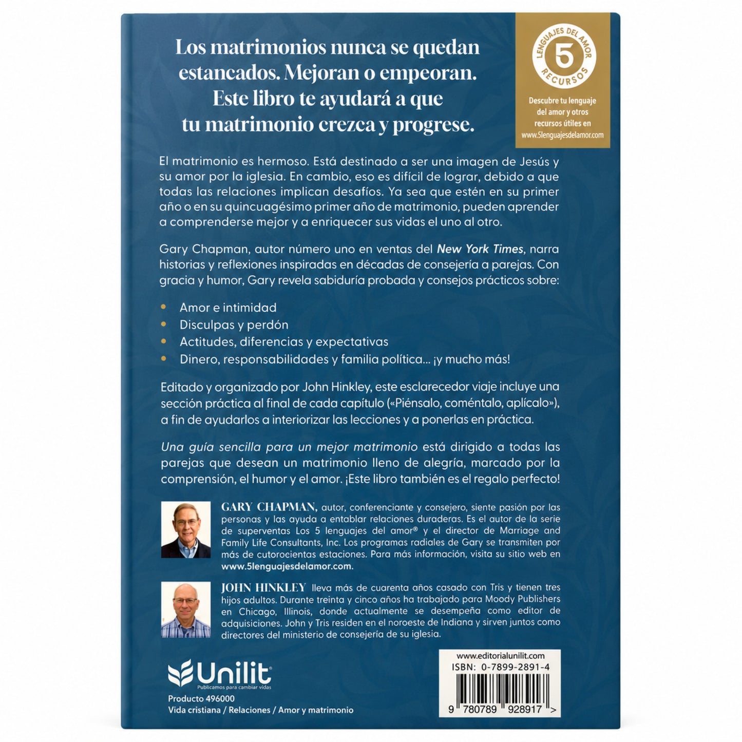 Una Guía Sencilla Para Un Mejor Matrimonio por Gary Chapman y John Hinkley