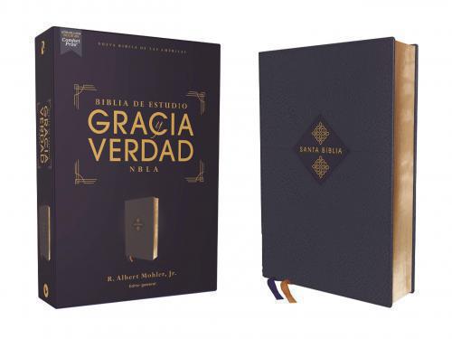 NBLA Grace and Truth Study Bible, Leathersoft, Navy Blue with Index