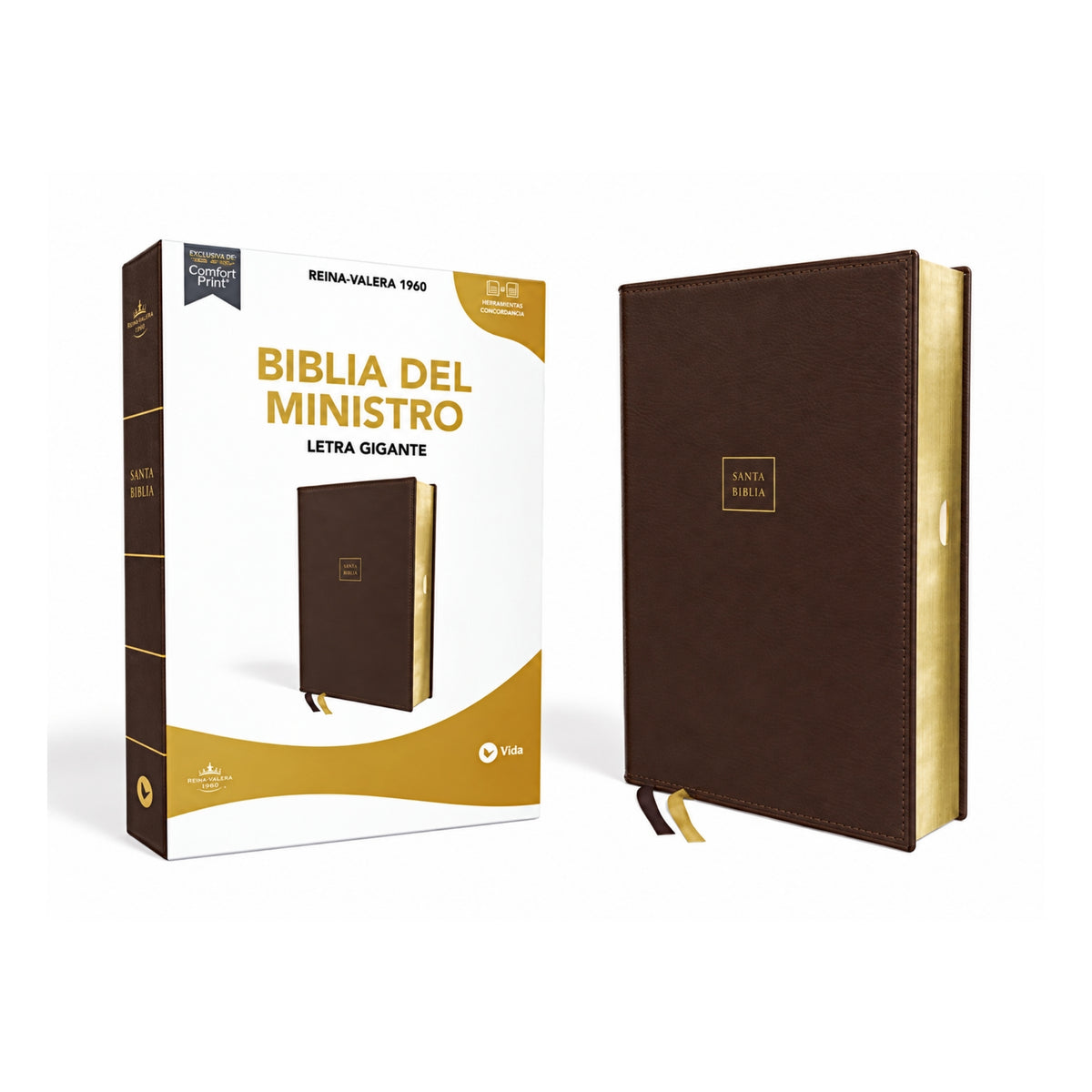Minister's Bible RVR1960 Giant Size, Large Print, Brown Leathersoft,