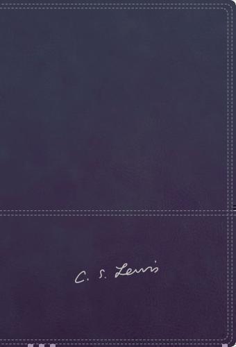 Biblia RVR77 Reflexiones de C. S Lewis, Imitación piel, color azul, canto plata