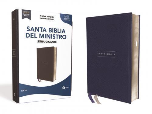 NIV, Minister's Bible, 2022 Revision, Giant Print, Leathersoft, Navy Blue