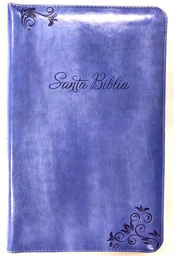 Large Print Bible with Zipper Reina Valera 1960, imitation leather, hand size