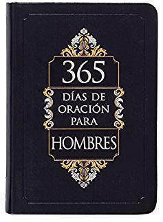 365 días de oración para hombres, imitación piel, color negro